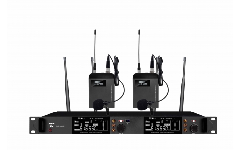 DK-900UI   一拖二无线会议话筒（领夹）