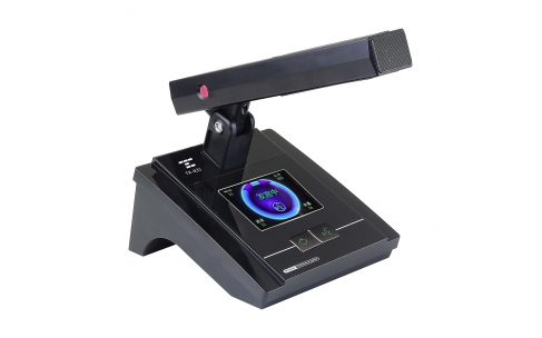 TK-831   有线讨论型主席单元（铝合金面板+2.4寸彩屏+方杆）