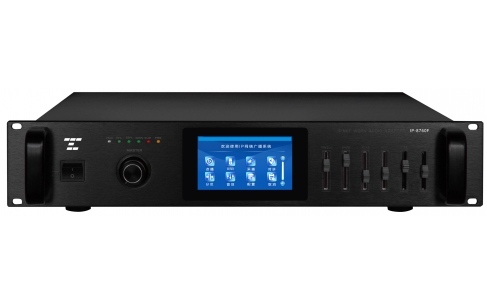 IP-8760F&nbsp; &nbsp;4.3寸触摸屏带8分区IP网络功率放大器(60W) 