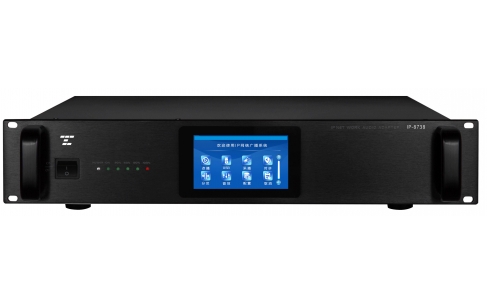 IP-8738&nbsp; &nbsp;带8分区4.3寸触摸屏IP网络机架式终端 